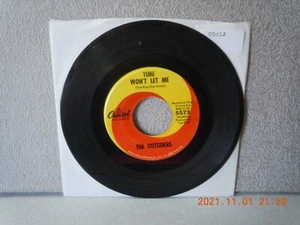 OUTSIDERS 7" vinyl...TIME WON'T LET ME/WAS IT REALLY REAL...CAPITOL...VG...'66 - Picture 1 of 2