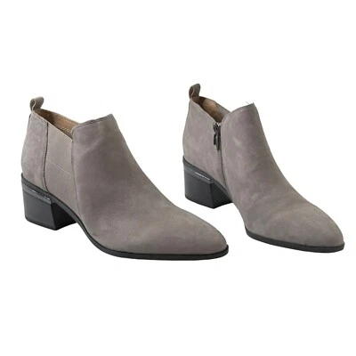 Botín Franco Sarto Cuero Tacón Bloque Shooties Arden Talla 10M Punta Punta Foto 1 de 4