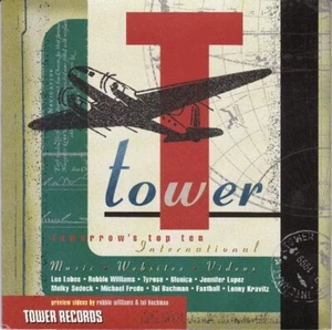 Tower Records "Tomorrow's Top Ten International Music" Music & Videos CD - Imagen 1 de 2