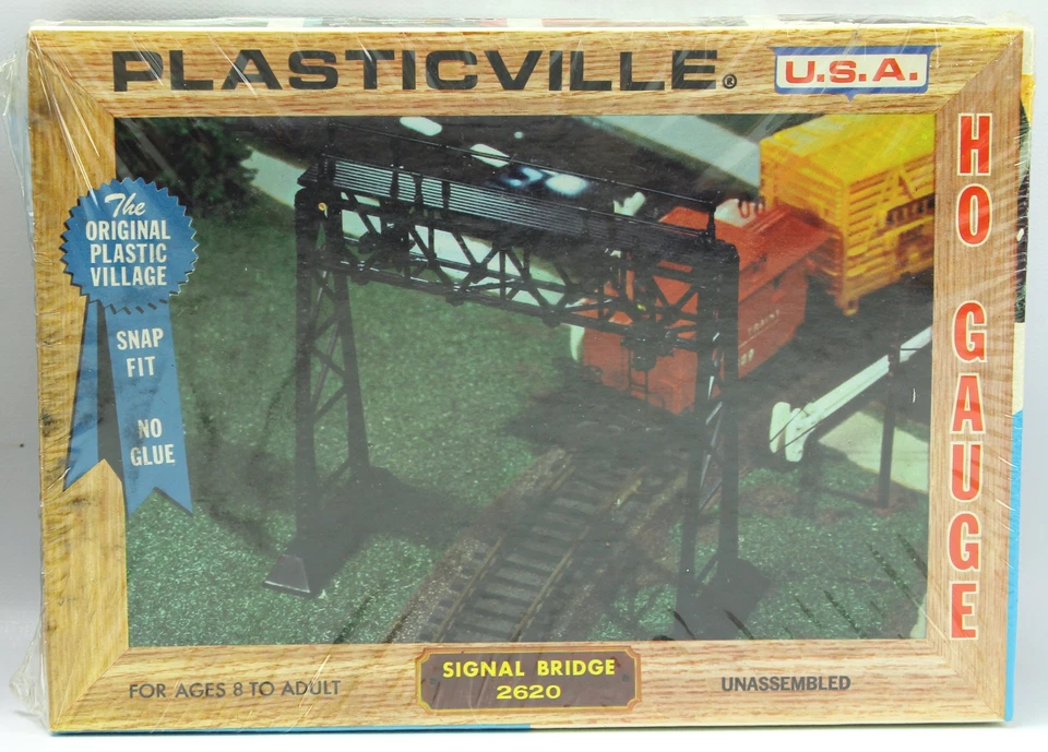 NEW Bachmann HO Plasticville USA SIGNAL BRIDGE #2620 Building Kit *Ships Quick* - Image 1 of 1