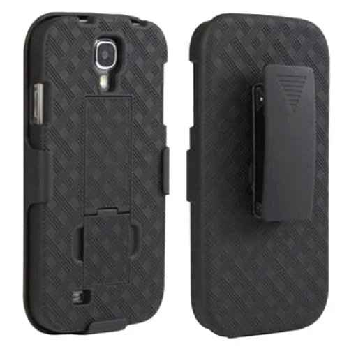Samsung Galaxy S4 Shell/Holster Combo Case with Kickstand in Black - Image 1 of 1