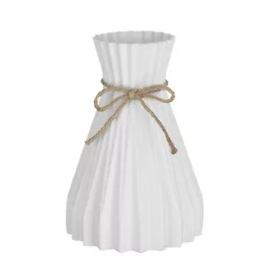 Modern Plastic Vases European Flower Vase Wedding Home Decorations Rattan-Lik... - Picture 1 of 6