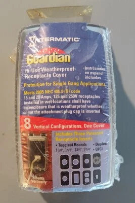 Intermatic Flexi-guard/Guardian Receptacle Cover Single Gang Brand New Sealed! - Image 1 of 4