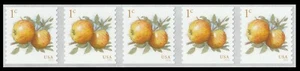 US 5037 Apples 1c coil strip 5 MNH 2016 - Picture 1 of 1