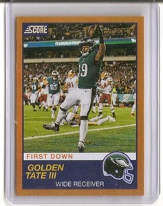 Tarjeta de inserción Panini Score Golden Tate III 2019/10 Philadelphia Eagles - Imagen 1 de 2