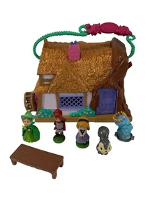 Disney Animators Collection Littles Aurora Cottage Playset Sleeping Beauty 7 PCs - Picture 1 of 6
