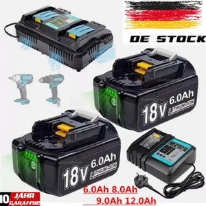 1-2x 18V 6000mAH batteria per Makita BL1850 BL1830 LXT BL1860B display led + caricabatterie - Foto 1 di 43