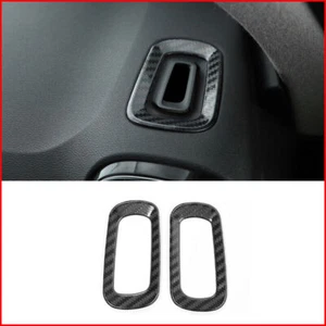 For Volvo XC40 2019-2022 Carbon Fiber dashboard L&R Air Outlet Vent frame Trim - Foto 1 di 7