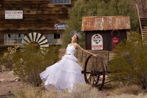 Gorgeous White Tiered Wedding Dress by Felicita Studios - One of a Kind - Custom - Picture 1 of 5