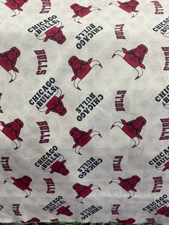 100 % Cotton Fabric - 45 " Wide - Bulls theme Sold by yard - Image 1 of 1