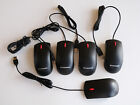 LENOVO USB Black Wired Optical Computer Mouse PC MAC Laptop Open Box Lot of 5