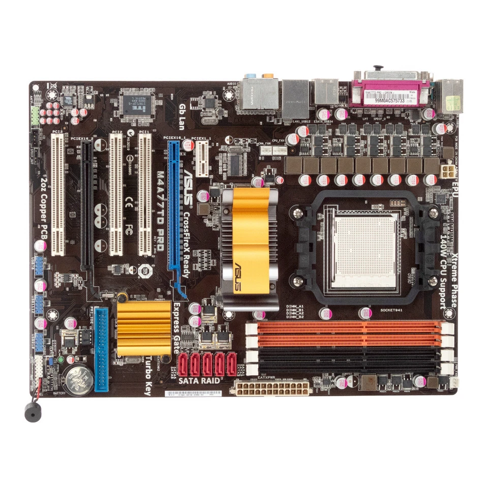 Carte Mère ASUS M4A77TD PRO SOCKET AM3 DDR3 ATX PCIe PCI - Photo 1/3