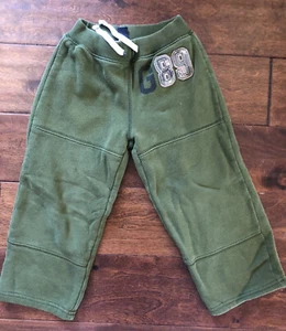 Boys Athletic Pants GAP size 4 Green Cotton Pants Used - Picture 1 of 4