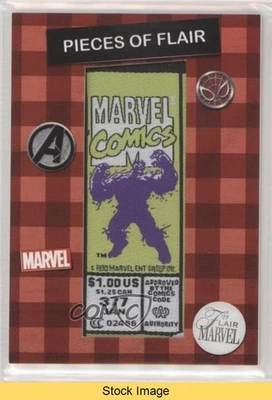2019 Flair Marvel Pieces of Flair The Incredible Hulk #377 #POF12 READ 11qd - Image 1 of 3