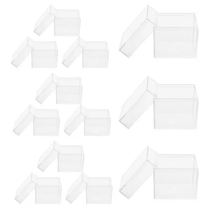 24 Pcs Clear Plastic Box Party Favor Candy Carry Case Small Containers - Picture 1 of 19