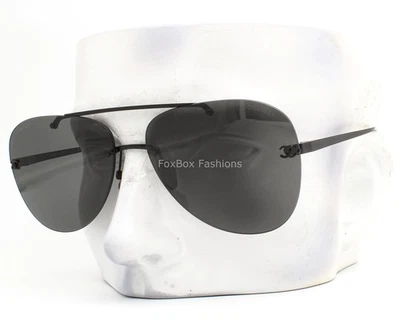 Chanel Rimless Pilot Sunglasses ch4285T 101S4 Black Metal Titanium No Case - Image 1 of 4