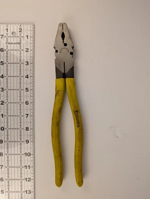 Pittsburgh Lineman’s Pliers 12" – Yellow Grip – General Purpose Hand Tool - Image 1 of 4