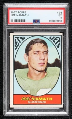 1967 Topps Joe Namath #98 PSA 5 HOF - Image 1 of 2