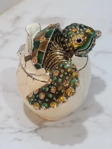 RUCINNI Hatching Turtle Jeweled Trinket Box Gorgeous Piece For Turtle Collectors - Picture 1 of 11