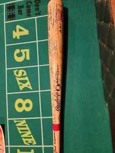 Autographed 50 Year Anniversary Hall of Fame Baseball Bat JSA CERTIFIED(60+sig) - Picture 1 of 24