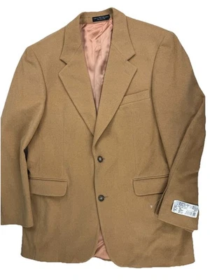 Gianfranco Ruffini Jacket NEW Beige Brushed Flannel Wool Camel Blazer Coat 40L - Image 1 of 4