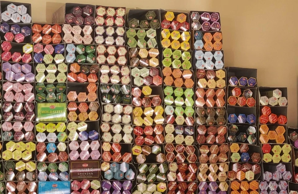 20 Packs/400 Sticks Hem,Padmini, Hex Incense - Bulk Assorted Mix - Image 1 of 1