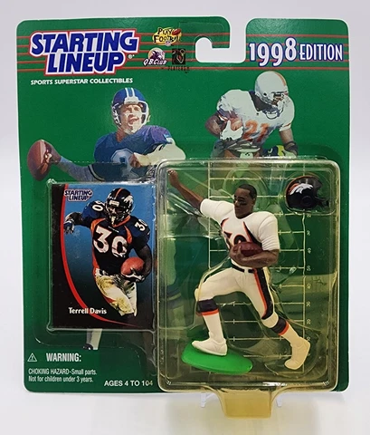 1998 Starting Lineup Terrell Davis Denver Broncos Kenner SLU Sports Figure TD001 Cover