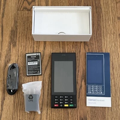 Genius Powered by BBPOS Wireless Hand Held Device Credit Card Reader POS - Image 1 of 4