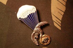 Poland Polish Air Force Parachute Instructor Jump wings metal Badge B&T 2173   - Picture 1 of 2