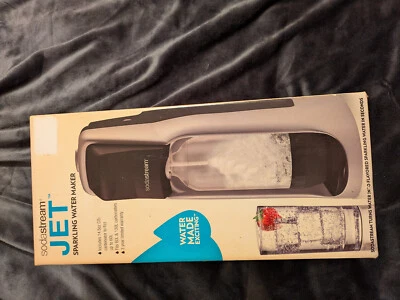 SodaStream Jet Sparkling Home Soda Maker rojo y plateado nueva caja abierta Foto 1 de 4