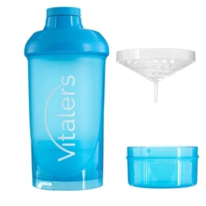 Vitaler's Blue Shaker mit Sieb, 500 ml + 150 ml - Afbeelding 1 van 7