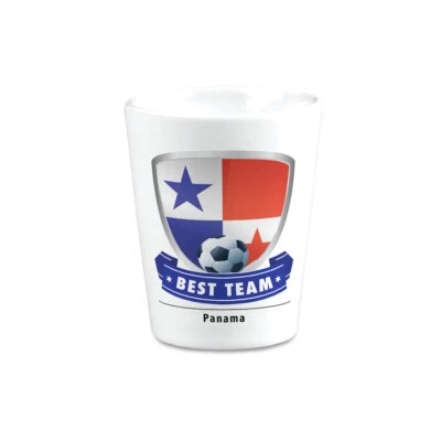 Vasos de cerámica Panamá Fútbol Mejor Equipo Escudo Copa América 2 Oz Foto 1 de 4
