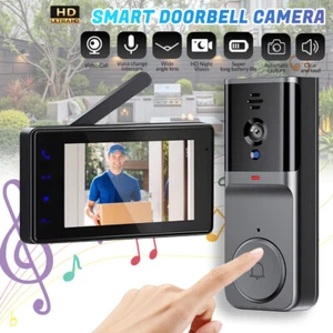 Smart Wireless WiFi Video Doorbell Phone Door Ring Intercom Security Camera Bell - Picture 1 of 11