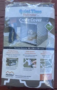 New Mid West Black Quiet Time Crate Cover Privacy Pet Dog XL 48L x 30W x 33H - Picture 1 of 3