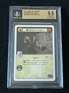 GAME OF THRONES RARE BGS 9.5 GEM MINT Maester Creylen #24 2011 Season 1 - Picture 1 of 2