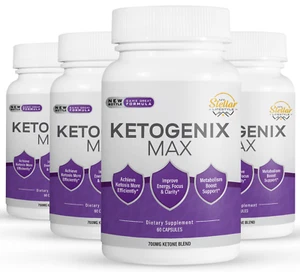 4 Pack Ketogenix Max, control de peso y quemador de grasa-60 Cápsulas x4 - Picture 1 of 3