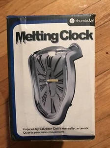 Melting Clock As Is Great For Desert Living Fun Decorative Salvador Dali Gay - Picture 1 of 4