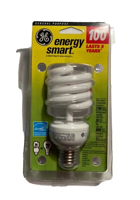 GE 15517 "energy Smart" Spiral Fluorescent Bulb Soft White 26W = 100W - Image 1 of 2