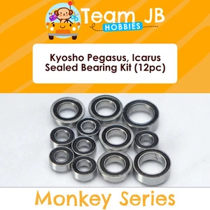 Kyosho Pegasus, Icarus - 12 Pcs Rubber Sealed Bearings Kit - Picture 1 of 2