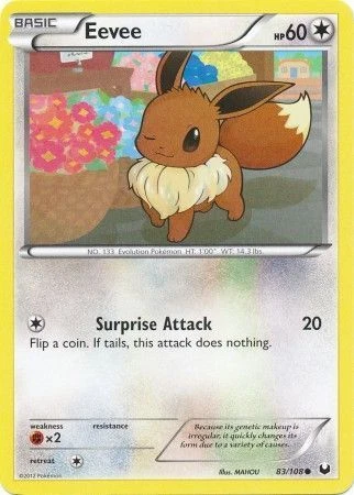 Pokemon TCG Dark Explorers - Eevee 83/108 - Image 1 of 1