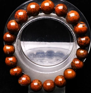 11,2 mm Natürliche Gelbe Alashan Steine Edelstein Runde Perlen Armband AAA - Bild 1 von 6