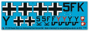 Peddinghaus-Decals 1/35 2220 Fieseler Storch Feldmarschall Rommel