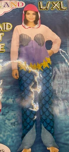 Underland NYC Mermaid Adult Bodysuit Size L/XL HoodElastic Ankle Wrists Zipper - Picture 1 of 7