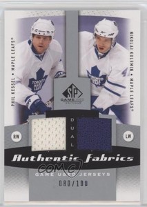 2010-11 SP Game Used Edition Dual Authentic Fabrics Phil Kessel Nikolai Kulemin