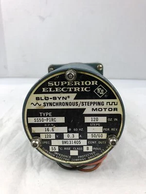 Superior Electric SS50-P1RC Slo-Syn Stepping Motor 16.6 RPM 120V 0.3A - Image 1 of 4