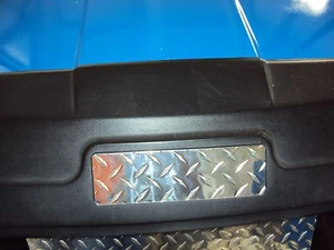 EZGO Name Plate cover for all EZGO Golf Cart Diamond plate  - Picture 1 of 6