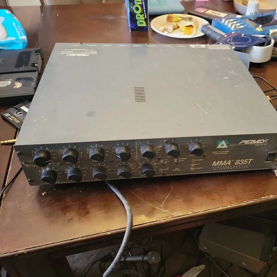Peavey Architectural Acoustics MMA-835T 8-Channel Modular Mixer/ Amplifier - Image 1 of 4