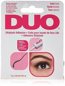 Duo Eyelash Striplash Adhesive Dark Tone Safe to Use Waterproof Gentle 0.25 oz - Picture 1 of 3