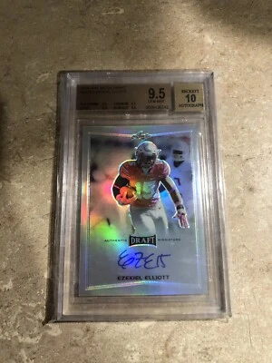 2016 Leaf Metal Draft Ezekiel Elliott NO BAEE2 RC Refractor BGS 9.5 AUTO 10! - Image 1 of 2