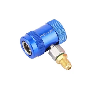 Low Side 1/4" Male R1234yf Quick Coupler Connector Adapter AC Manifold Gauge Set - Picture 1 of 7